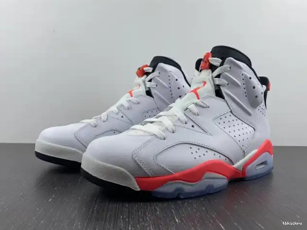TBkick (2014) Retro 384664-123 Infrared 6 White Jordan 0505